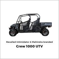 Picture of Intimidator Recalls Intimidator and Mahindra Utility Vehicles (UTVs) Due to Crash Hazard